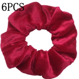 6pcs/lot Hair Scrunchies Accessories Elastic Band Holder Headwear Ties Tie Dye Color Leopard Velvet Neon Women Girls Scrunchy
