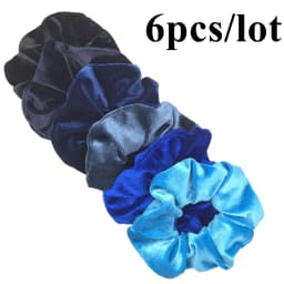 6pcs/lot Hair Scrunchies Accessories Elastic Band Holder Headwear Ties Tie Dye Color Leopard Velvet Neon Women Girls Scrunchy