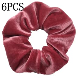 6pcs/lot Hair Scrunchies Accessories Elastic Band Holder Headwear Ties Tie Dye Color Leopard Velvet Neon Women Girls Scrunchy