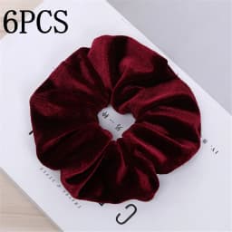 6pcs/lot Hair Scrunchies Accessories Elastic Band Holder Headwear Ties Tie Dye Color Leopard Velvet Neon Women Girls Scrunchy