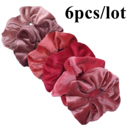 6pcs/lot Hair Scrunchies Accessories Elastic Band Holder Headwear Ties Tie Dye Color Leopard Velvet Neon Women Girls Scrunchy