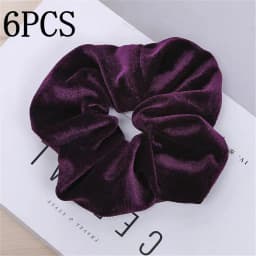 6pcs/lot Hair Scrunchies Accessories Elastic Band Holder Headwear Ties Tie Dye Color Leopard Velvet Neon Women Girls Scrunchy