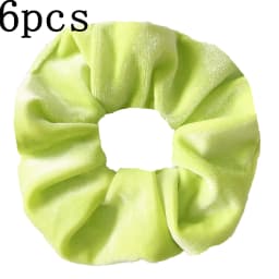 6pcs/lot Hair Scrunchies Accessories Elastic Band Holder Headwear Ties Tie Dye Color Leopard Velvet Neon Women Girls Scrunchy