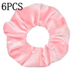 6pcs/lot Hair Scrunchies Accessories Elastic Band Holder Headwear Ties Tie Dye Color Leopard Velvet Neon Women Girls Scrunchy