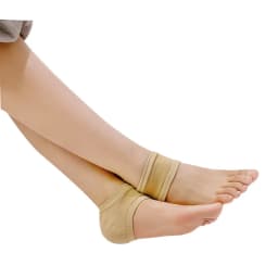 Gel Heel Protector Sleeve Silicone Heel Pads Heel Cups Plantar Fasciitis Support Feet Care Skin Repair Cushion Half-yard Socks