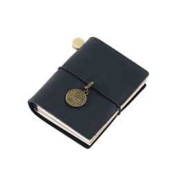 Handmade Vintage Traveler Booklet Mini Edition MINI Loose-leaf Notebook Top Layer Cowhide Pocket Diary Book Notebook