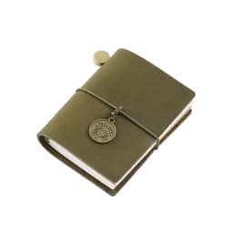 Handmade Vintage Traveler Booklet Mini Edition MINI Loose-leaf Notebook Top Layer Cowhide Pocket Diary Book Notebook