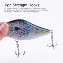 Hanlin Slow Sinking 10cm 45g Glider Jerkbait Wobblers for Big Game Fishing Pike Musky Fishing Lure Buster Artificial Bait Tackle