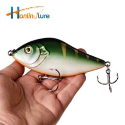 Hanlin Slow Sinking 10cm 45g Glider Jerkbait Wobblers for Big Game Fishing Pike Musky Fishing Lure Buster Artificial Bait Tackle