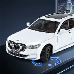 1/24 7 Series 760 LI Alloy Car Model Diecasts Metal Vehicles Car Model Simulation Sound and Light Collection Childrens Toys Gift