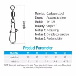 Delysia King 50/100/200 Piece Set of  Fishing connector fishing gear kit