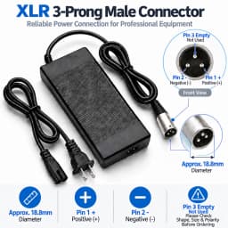 36V 2A Battery Charger for Razor MX500, MX650, GT GT750, IZIP I600, I1000, Mongoose M750, X-Treme X-600, Schwinn S600 ST1000