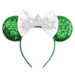 Sparkly Sequin Bow Crown Hair Bands for Women Cute Head Accessories Kid DIY Crown Sequins Bow Headband Ears Headwear Accessories
