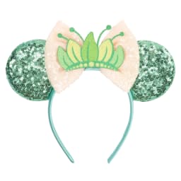 Sparkly Sequin Bow Crown Hair Bands for Women Cute Head Accessories Kid DIY Crown Sequins Bow Headband Ears Headwear Accessories