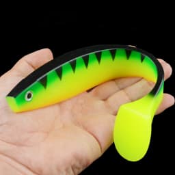 Super large soft bait T-tail large mackerel sea fishing soft bait 23.5cm68 grams deep-sea lure soft fish artificial bait