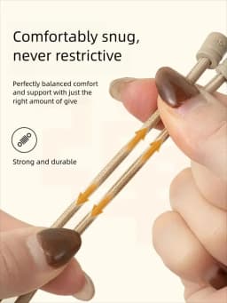 1 Pair Metal Lock Laces Sneakers No Tie Elastic Shoelaces Sports Shoe Laces for Capsule Lock Stretch Shoelace Rubber Shoestrings