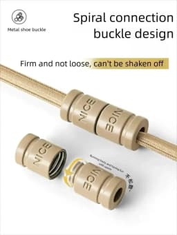 1 Pair Metal Lock Laces Sneakers No Tie Elastic Shoelaces Sports Shoe Laces for Capsule Lock Stretch Shoelace Rubber Shoestrings