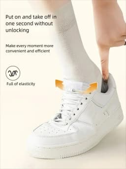 1 Pair Metal Lock Laces Sneakers No Tie Elastic Shoelaces Sports Shoe Laces for Capsule Lock Stretch Shoelace Rubber Shoestrings