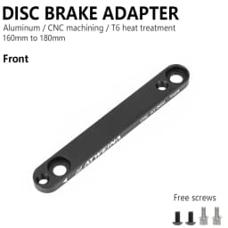 ATWEINA 160 to 180mm Disc Brake Adapter CNC Aluminum Alloy Front/Rear Conversion Bracket with Screws for Road Bike