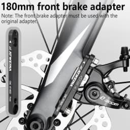 ATWEINA 160 to 180mm Disc Brake Adapter CNC Aluminum Alloy Front/Rear Conversion Bracket with Screws for Road Bike