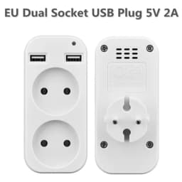 Multi Functional Socket Wall USB Plug Type C Adapter Double USB Socket For Phone Charge Double Port Extension Electrical Outlet