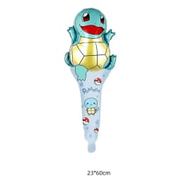 16Pcs Pokemon Hand Stick Foil Balloons Globals Cartoon pikachu Strip Balls Sids Boy Birthday Party Inflatable Toys Gift