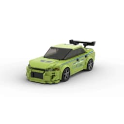 285PCS MOC Champion series Lancer Evolution VII Building Blocks Assembly Model Classic racing toy brick Children's birthday gift