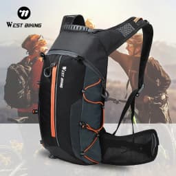 WEST BIKING Outdoor Water Repellent Sports Bag Cycling Hydration Backpack Travel Hiking Climbing MTB Road Bicycle Backpack