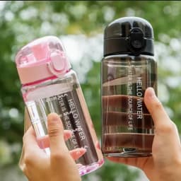 550ML Space-Themed Water Bottle with Anti-Slip Lid & Handle - Durable Plastic, Leak-Proof Design for Outdoor Sports, Camping