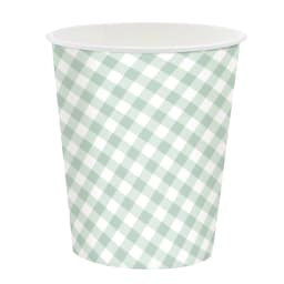 New Lace Green Grid Themed Party Tableware, Paper Cups, Plates, Napkins, Tablecloths, Baby Showers, Birthdays, Party Tableware