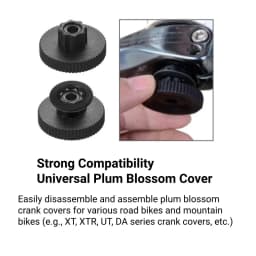 Bicycle Crank Cap Tool for Shimano Hollowtech II Cranksets, Crank Arm Preload Adjusting Bolt Wrench for Installation & Removal
