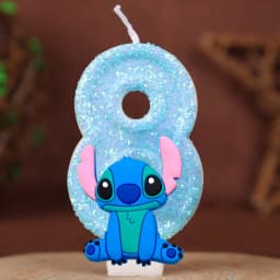 Interstellar Alien Dog Baby Digital Candle Number 0-9 Kids Birthday Cake Decoration Supplies Cartoon Party Accessories Supplies