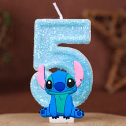 Interstellar Alien Dog Baby Digital Candle Number 0-9 Kids Birthday Cake Decoration Supplies Cartoon Party Accessories Supplies
