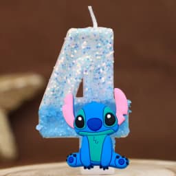 Interstellar Alien Dog Baby Digital Candle Number 0-9 Kids Birthday Cake Decoration Supplies Cartoon Party Accessories Supplies