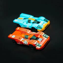 MOC Number 20 Gulf 917k With Stickers Assemble Building Blocks Creativity Racing DIY Model Toy Brick Children's Holiday Gifts