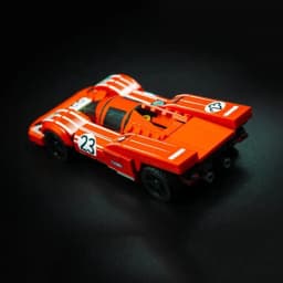 MOC Number 20 Gulf 917k With Stickers Assemble Building Blocks Creativity Racing DIY Model Toy Brick Children's Holiday Gifts