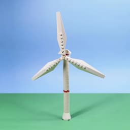 Windmill Model Building Blocks Wind Turbine MOC Assembled Small Particle Bricks DIY Children Toys Gifts