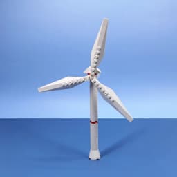Windmill Model Building Blocks Wind Turbine MOC Assembled Small Particle Bricks DIY Children Toys Gifts