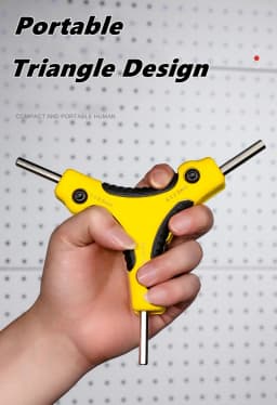 9 in 1 Folding Hex Key Set, Portable Allen Key With Ergonomic Handle,Metric (1.5mm, 2mm, 2.5mm, 3mm, 4mm, 4.5mm, 5mm, 5.5mm,6mm)