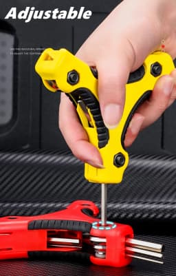 9 in 1 Folding Hex Key Set, Portable Allen Key With Ergonomic Handle,Metric (1.5mm, 2mm, 2.5mm, 3mm, 4mm, 4.5mm, 5mm, 5.5mm,6mm)