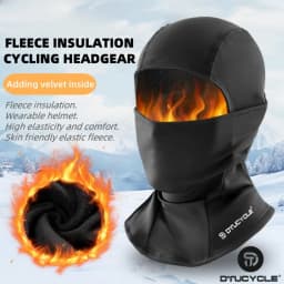 Outdoor Sports Warm Headgear for Winter, Unisex Motorcycle and Bicycle Thickened Fleece Mask, Riding and Skiing Neck Warmer