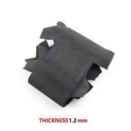 DIY Sewing Suede Leather Cover For Toyota Prius 30 XW30 2009-2015 Prius C US 2012-2017 Car Steering Wheel Cover Trim Accessories