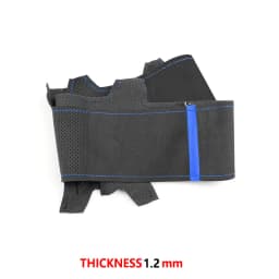DIY Sewing Suede Leather Cover For Toyota Prius 30 XW30 2009-2015 Prius C US 2012-2017 Car Steering Wheel Cover Trim Accessories