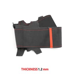 DIY Sewing Suede Leather Cover For Toyota Prius 30 XW30 2009-2015 Prius C US 2012-2017 Car Steering Wheel Cover Trim Accessories