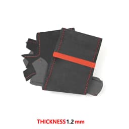 DIY Sewing Suede Leather Cover For Toyota Prius 30 XW30 2009-2015 Prius C US 2012-2017 Car Steering Wheel Cover Trim Accessories