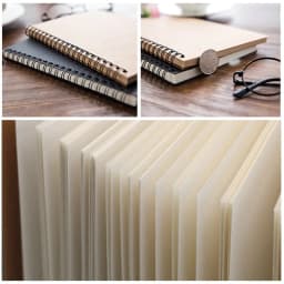 Creative Retro Kraft Paper Sketchbook Blank Doodle Note Diary Coil Book for Artists Wholesale High Quality