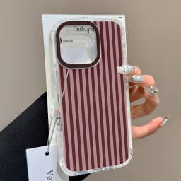 luxuryInsBrownRedPolkaDotsPhoneCaseForiPhone171616e1514131211MiniProMaxXXRXSMax78AirPlusBackCover
