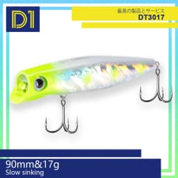 D1 Popper Fishing Lures 90mm Slow Sinking Jerkbait Crankbait Rolling Wobblers Pencil Hard Artificial Bait Bass Pesca Tackle