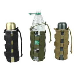 Adjustable Multifunctional Tactical Water Bottle Holder Outdoor Travel Portable Waist Bag for Sports Military Fan MOLLE