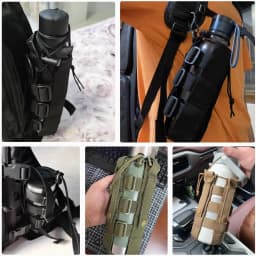 Adjustable Multifunctional Tactical Water Bottle Holder Outdoor Travel Portable Waist Bag for Sports Military Fan MOLLE